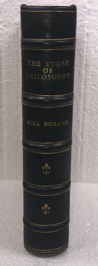 1st Ed July 1926 6th Printing The Story Of Philosophy By Will Durant Halfleather