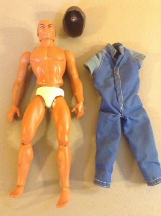 Vintage Big Jim Double Trouble Two Face Turning Head Action Figure 1971 Mattel