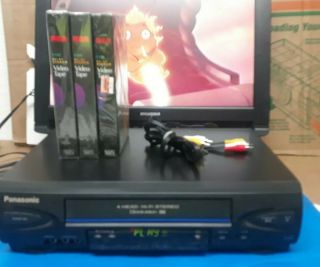 Panasonic Pv - V4522 Vcr Player Recorder Omnivision 4 Head Hifi Stereo Tapes Av
