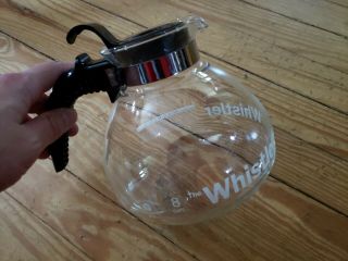 The Whistler Vintage Coffee Pot By Gemco 8 Cup Glass Stovetop Tea Kettle Carafe