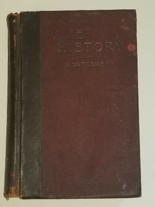 Vintage 1893 The Leading Facts Of American History By D.  H.  Montgomery