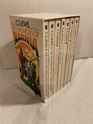 Vintage C S Lewis Chronicles Of Narnia Box Set 1 - 7 1970