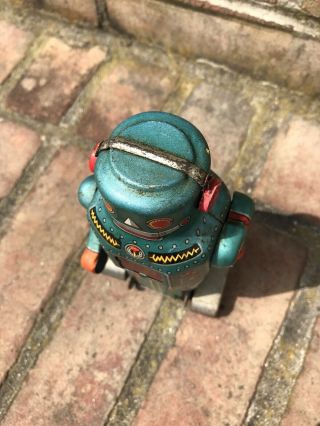 Vintage Space Robot Space Man Tin N Japan Sparkling Wind Up Walking Toy 7