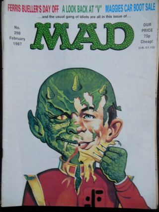 Mad Magazine; Vintage Comic Humour - February 1987 - Satire/parody,  Illustrated