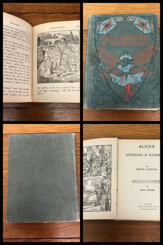 Alices Adventures In Wonderland Book Illustrated Tenniel Donahue Hardback Circa