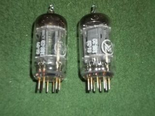 Vintage 12 Ax7 Mullard Vacuum Tubes Amplifier Amp X2