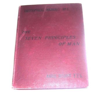 THE SEVEN PRINCIPLES OF MAN BY ANNIE BESANT,  FTS,  15,  000 PRINT 2
