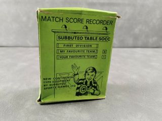 Vintage Football Subbuteo Scoreboard - Set ' Z ' c115 - Boxed 4