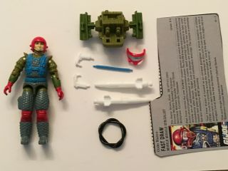 1987 Vintage Gi Joe Fast Draw 100 Complete With File Card