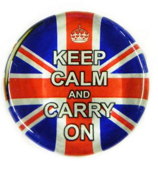 Keep Calm And Carry On Vintage Style Paperweight 60mm 2 & 1/4 Inch
