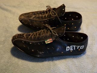 Vintage Detto Pietro Leather Cycling Shoe