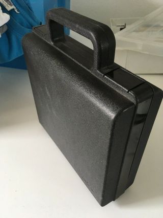 Vintage Clikcase Cassette Tape Storage Carrying Case Capacity 20 Black