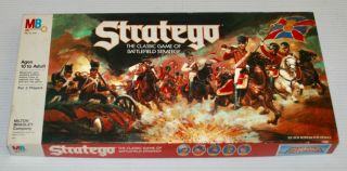 Stratego Vintage 1986 Board Game Milton Bradley No.  4916 100 Complete