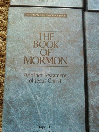 The Book Of Mormon In American Sign Language Vhs