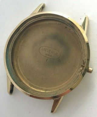 Vintage 14 Karat Gold Filled Universal Geneve Case,  Case No.  23416