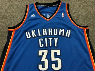 MENS L - Vtg 2013 NBA Oklahoma City Thunder 35 Kevin Durant adidas Sewn Jersey 2