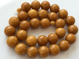 Vintage Beads Necklace Butterscotch Egg Yolk Baltic Amber 77.  48 Gr