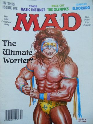 Mad Magazine; Vintage Comic Humour - October 1992 - Satire/parody,  Illustrated
