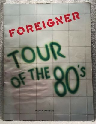 Vintage Foreigner 1979 Head Games Tour Concert Program