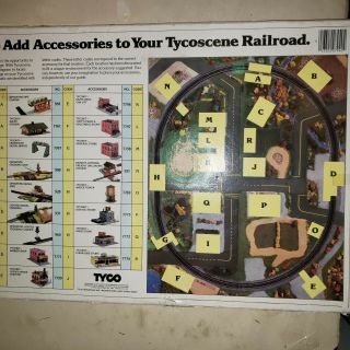 1982 Vintage - Tycoscene Folding Train Layout Board 4.  5 