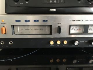 Vtg Realistic Tr - 882 8 Track Tape Record/play Deck Model 14 - 944a Parts/repair