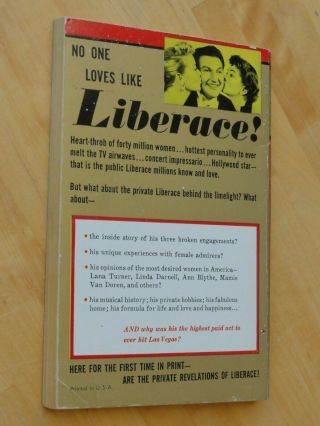 The Loves of LIBERACE Leo Guild AVON Books T - 118 1st Printing Scarce 1955 2