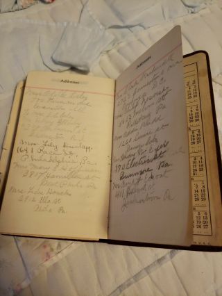 1940 & 1941 Handwritten Diaries Of Phelie S.  Middleton West Chester Pa.  Full 4