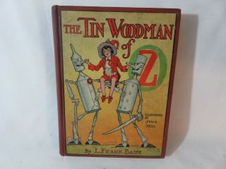 Vintage The Tin Woodman Of Oz Book 1918 Hardback