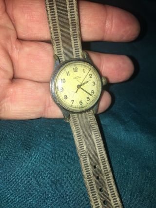 Vintage Recta Military Style Wrist Watch Wwii Band