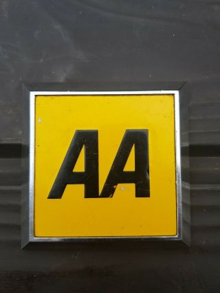 Vintage Aa Automobile Association Classic Car Grill Badge Emblem Mascot