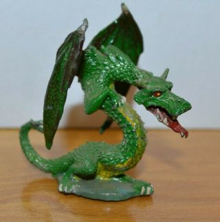 Vintage Ral Partha Cold Drake Small Dragon Metal Miniature 1982 Painted