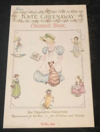 Vintage Kate Greenway Coloring Book Like 12.  5”x 20” Large