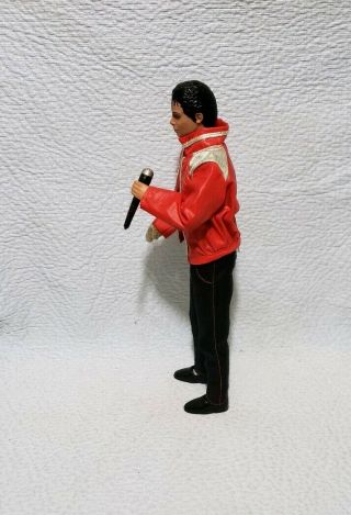 Vintage 1984 Michael Jackson Doll With red jacket Glove Mic MJJ Productions 3