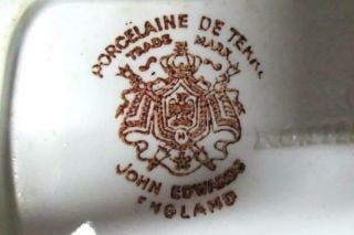 Vintage Porcelain De Terre John Edwards Vine and Bee Butter Dish 4