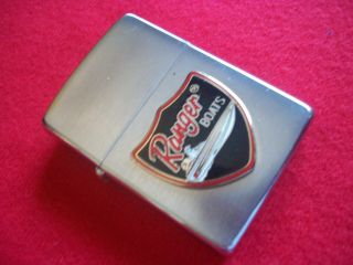 Vintage 1970 Zippo Lighter With Ranger Boat Ad