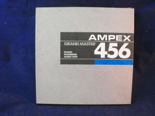 10.  5” Ampex 456 Grand Master 1/4” Studio Mastering Audio Tape Metal Reel