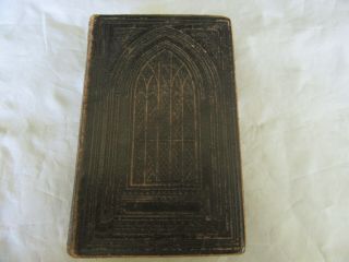 1849 Hymns Methodist Episcopal Small Leather Book,  Revised,