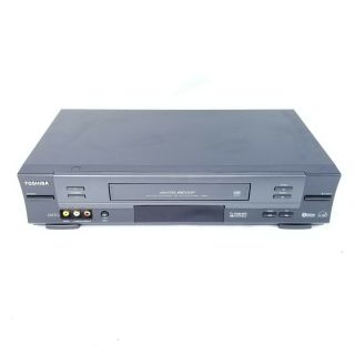 Toshiba W - 614r Vcr Vhs Player Recorder 4 - Head Hifi Stereo No Remote