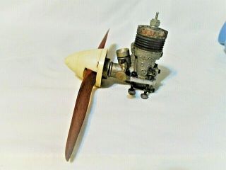 Vintage Model Remote Control Airplane Motor Max 3 Os 15 With Power Prop Japan