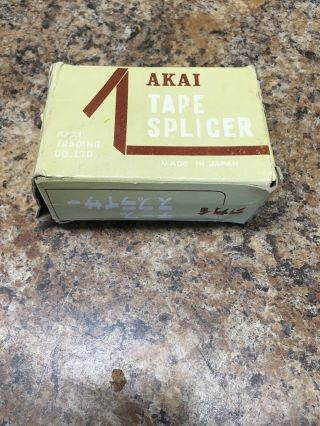 Akai Tape Splicer Model As - 3 Trading Co.  Ltd.  The One That Is Sent,  Made In Japan