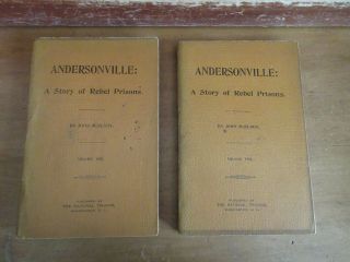 Old Andersonville A Story Of Rebel Prisons Book Set Southern Civil War Prisoners