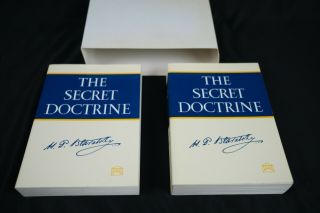 The Secret Doctrine H.  P.  Blavatsky 2 Book Set Softcover Vol.  1 & 2 Cosmo,  Anthro