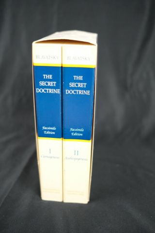 The Secret Doctrine H.  P.  Blavatsky 2 Book Set softcover Vol.  1 & 2 Cosmo,  Anthro 2