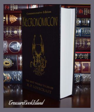 Necronomicon by H.  P.  Lovecraft Commemorative Deluxe Leather Bound Hardcover 4