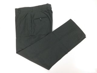 Vintage Us Army Dress Green Poly/wool Serge Ag - 489 Pants 34 Regular Trousers