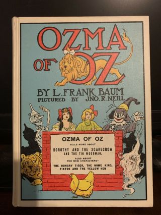 Ozma Of Oz (wizard Of Oz Series),  L.  Frank Baum,  Rand Mcnally Vintage