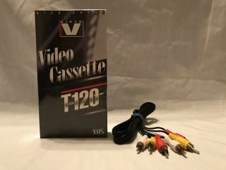 SYMPHONIC VR - 701 VCR VHS Video Cassette Recorder Player 4Head,  AV CABLE,  TAPE 7