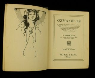 OZMA OF OZ,  L.  Frank Baum,  Chicago,  Reilly & Lee,  1907 Popular Edition 1931 - 1935 5
