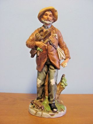 Vintage Homco Old Man Gathers Wood 8884 10 Inch Tall Figurine