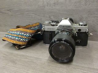 Vintage Canon Ae - 1 Slr Film Camera Gemini Mc Zoom 35 - 70mm 4.  5 Lens